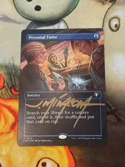 1x x1 NM Personal Tutor Signed by Jeff Miracola Commander Masters MTG - Image 1