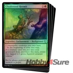 Foil Cloakwood Hermit X4 M/NM MTG Commander Legends: Battle For Baldur's Gate - Image 1