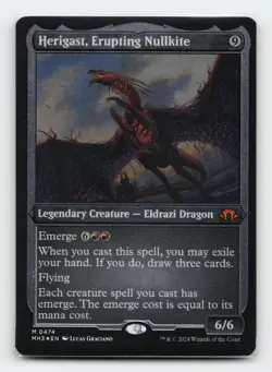 Herigast, Erupting Nullkite Foil Etched Modern Horizons 3 MTG Card - Image 1