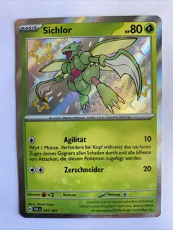 Sichlor 095/091 Shiny Paldeas Schicksale Pokemon Karte Deutsch - Image 1