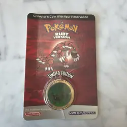 Sealed 2003 Pokemon Ruby version Limited Edition Collector's Coin Nintendo - Image 1