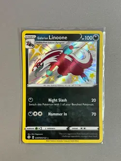 Galarian Linoone (Shiny) - SV079/SV122 Ultra Rare Shining Fates Pokemon TCG - Image 1