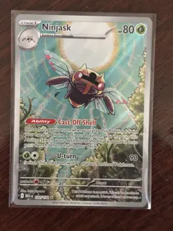 Ninjask Pokemon ME01: Mega Evolutions Holo Full Art 137/132 Illustration Rare IR - Image 1