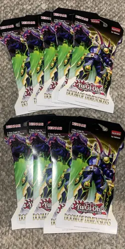 🔥 Yu-Gi-Oh! Doom of Dimensions Sleeved Booster Packs LOT of 9 - 1st Edition🔥 - Image 2