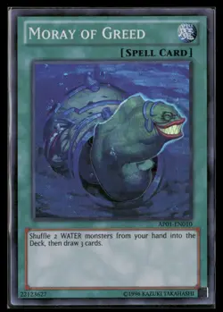 Yugioh Moray of Greed AP01-EN010 Super Rare NM - Image 1