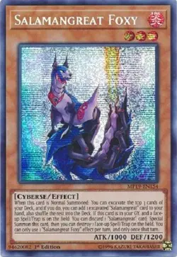 Salamangreat Foxy - MP19-EN154 - Prismatic Secret Rare 1st Edition Yugioh - Image 1