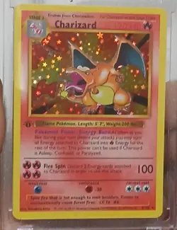 Pokemon Charizard 1st Edition DiY Base set 1 Placeholder Card NM+ - Image 1