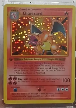 Pokemon Charizard 1st Edition DiY Base set 1 Placeholder Card NM+ - Image 4