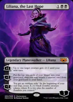 Liliana, the Last Hope -Foil Near Mint MTG Guilds of Ravnica Mythic Edition - Image 1