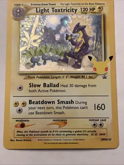 Light Toxtricity SWSH137 SWSH: Sword & Shield Promo Cards Holo - Image 3