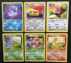 21 X WOTC Mix Base Set Fossil Wizards Pokemon Cards Bundle Charmander PL-LP - Image 2