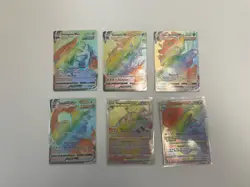 Pokemon TCG VMAX Rainbow Secret card Lot Of 6 All Cards Nm-m Read Dec - Image 1
