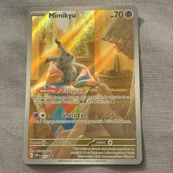 Pokemon TCG Mimikyu Scarlet & Violet SVP 075 Holo Promo Card Sealed, Near Mint - Image 1