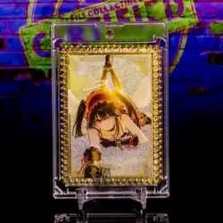 Kurumi Tokisaki Gengar Gold Metal Framed Card Jewel Encrusted Date a Live 31/100 - Image 1