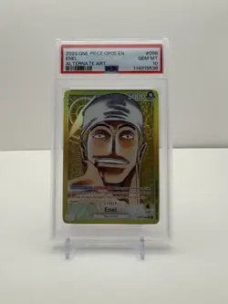 Enel PSA 10 Gem Mint Alternate Art Leader One Piece Card Game English OP05-098 - Image 1