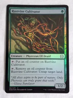 Rustvine Cultivator 181 Phyrexia: All Will Be One Foil MTG: Magic the Gathering - Image 1