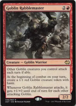 Goblin Rabblemaster R Duel Decks: Merfolk vs. Goblins 46 - LP MTG - Image 1
