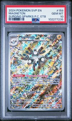 Pokemon TCG Magneton 159 Pokemon Center Promo PSA 10 GEM MINT - Image 1