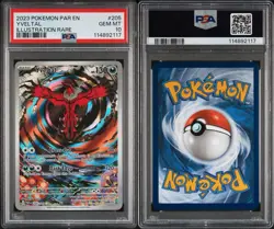 Pokemon TCG Yveltal 205/182 PSA 10 GEM MINT Paradox Rift Illustration Rare - Image 3