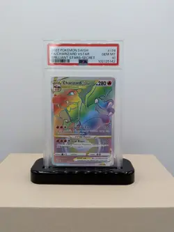 Pokemon Charizard VSTAR Brilliant Stars Secret Rare Full Art #174 PSA 10 - Image 1