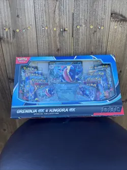 Pokemon TCG Greninja ex & Kingdra ex Special Collection Box New Sealed w/8 Packs - Image 4