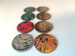 Pokemon TCG Coins : 8x Mixed Coin Lot - Pikachu, Eevee, Raikou, Entei, Rowlet - Image 2