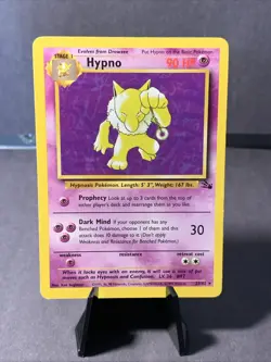 Pokemon TCG Hypno #23/62 Fossil Set Unlimited Non Holo Rare VTG WOTC 1999 MP - Image 1