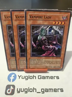Yu-Gi-Oh Vampire Lady X3 AST Unlimited Common Played - Image 1
