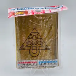 Yu-Gi-Oh Millennium Puzzle Card Sleeves 50x Gold Eye of Anubis Design TCG New - Image 4