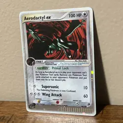 Aerodactyl ex 94/100 Sandstorm Holo MP Range Pokemon Card - Image 2