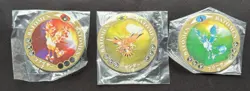 Japanese Pokemon Menko Card Batomen Tomy vintage Moltres Zapdos Articuno Ex Con - Image 3