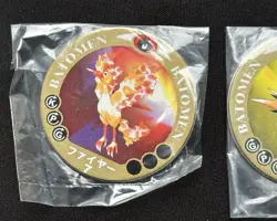 Japanese Pokemon Menko Card Batomen Tomy vintage Moltres Zapdos Articuno Ex Con - Image 4
