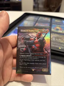 Deadpool, Trading Card (Rainbow Foil) Secret Lair Drop Foil - Image 1