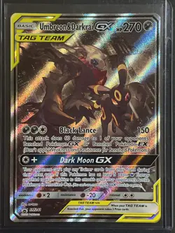 Umbreon & Darkrai GX SM241 Black Star Promo Tag Team NM Pokemon Card - Image 1