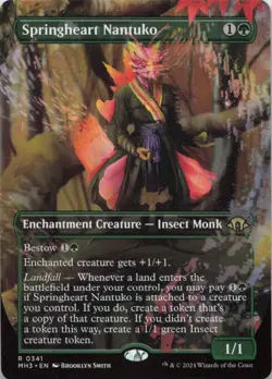 Springheart Nantuko (Borderless) R Modern Horizons 3 341 - LP MTG - Image 1