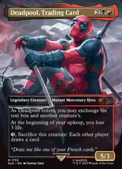 Sealed MTG Secret Lair x Marvel's Deadpool Rainbow FOIL In Hand - Image 4