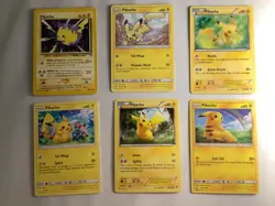 Pokemon TCG Pikachu Lot Of 6! NM, Lp, P, MP! - Image 1