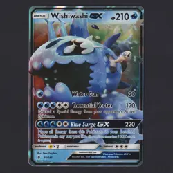 Wishiwashi GX 38/135 Sun & Moon Guardians Rising Ultra Rare Holo Pokemon TCG NM - Image 1