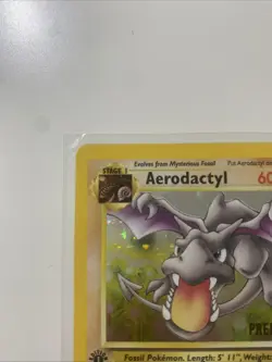 Aerodactyl (Prerelease) 1st Edition Fossil 01/62 Pokemon WOTC Promo Holo MP/LP - Image 4