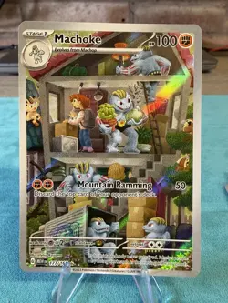 Pokemon TCG Machoke 177/165 - 151 - Illustration Art Rare - Pack Fresh - Image 1