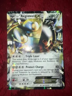 Registeel EX 81/124 Pokemon Dragons Exalted Ultra Rare Holo - Image 1