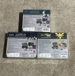 Pokemon TCG SM ETB Set Sealed Burning Shadows Forbidden Light Elite Trainer Box - Image 2