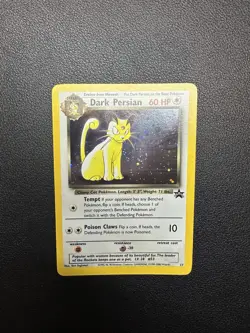 Dark Persian 17 Holo Black Star Promo WOTC Pokemon Card - Clean Holo Swirl - Image 1