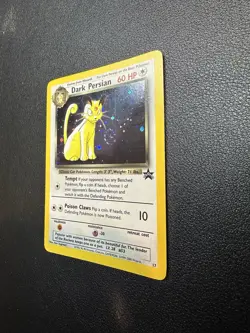 Dark Persian 17 Holo Black Star Promo WOTC Pokemon Card - Clean Holo Swirl - Image 2