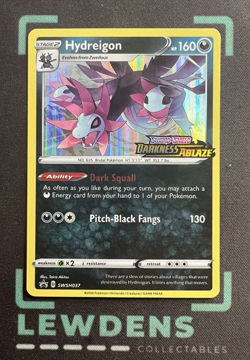 Hydreigon - SWSH037 - Darkness Ablaze Stamp - SWSH Black Star Promo Pokemon Card - Image 1