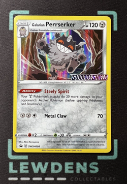 Galarian Perrserker - SWSH008 - Prerelease - Sword & Shield Promo - Pokemon Card - Image 1