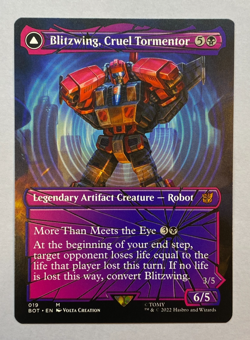 MTG - Blitzwing, Cruel Tormentor - NM - Shattered Glass - Transformers - BOT - Image 1