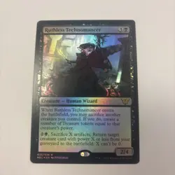 Ruthless Technomancer NM MTG Foil Neon Dynasty Commander 35 / 38 English Rare - Image 1