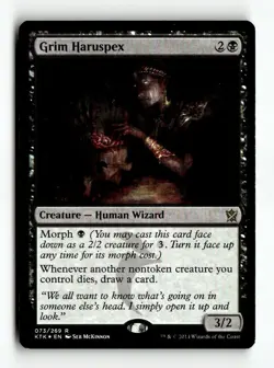 MTG | Grim Haruspex | KTK | Foil | Moderately Played | English - Image 1