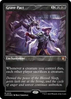 Grave Pact (Foil Etched) Commander Masters NM MTG - Image 1